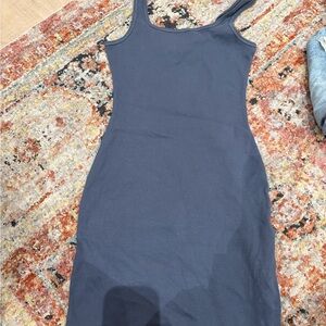 Hollister Charcoal Sleeveless Midi Dress